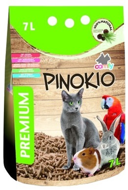 Comfy (Комфи) Pinokio. Древесный наполнитель для туалетов, лотков и клеток, 7 л
